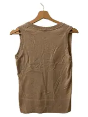 Vorschaubild 3 von Collection Damen Pullunder Strickweste V-Ausschnitt Beige Gr. M