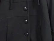 Vorschaubild 4 von Damen Wintermantel mit Kapuze Gr. 38;M Schwarz Wolle Polyester Viskose