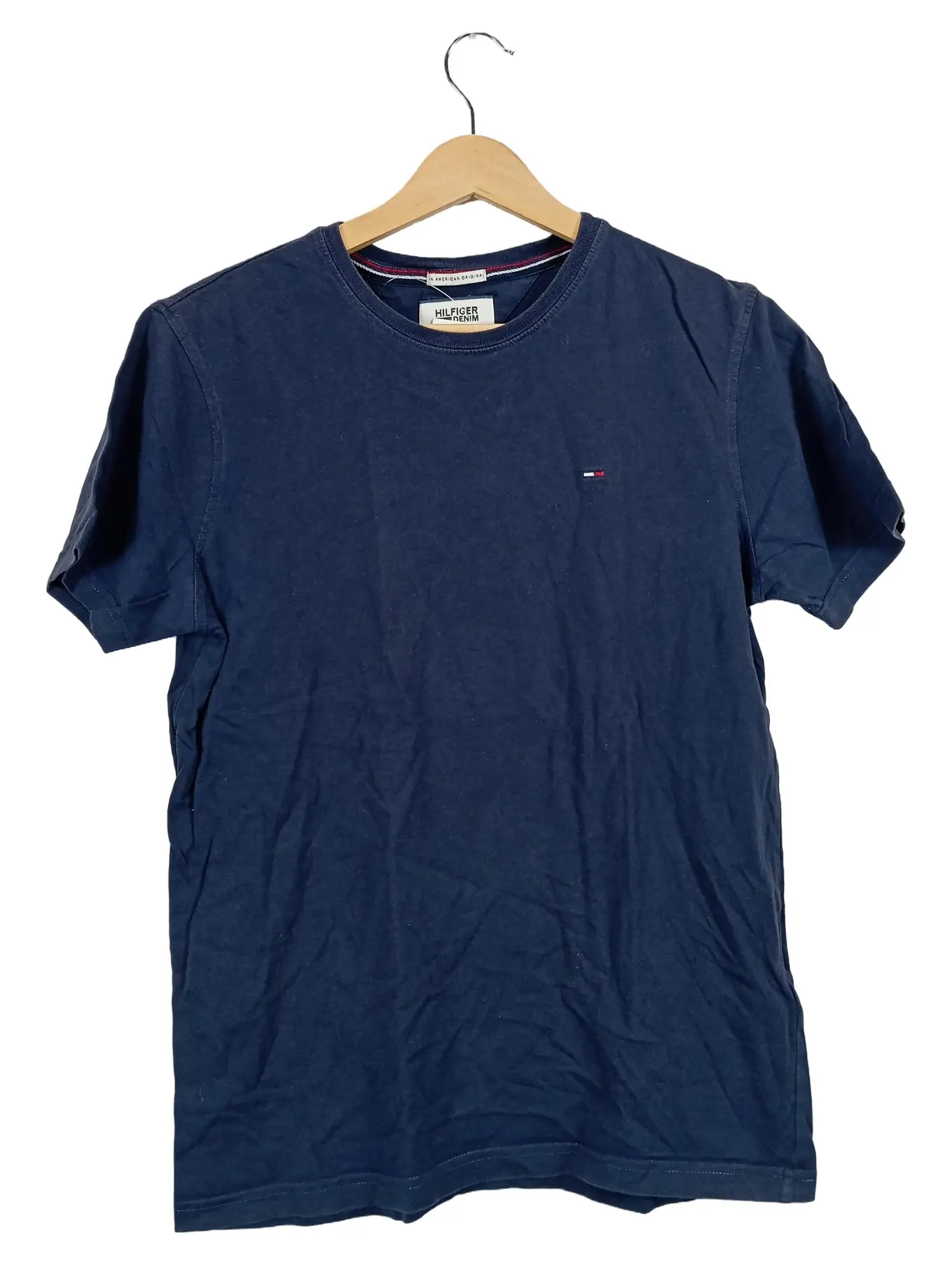 HILFIGER DENIM Herren T-Shirt Gr. 46/S Blau Casual