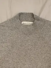 Vorschaubild 3 von Herren Pullover Grau Gr. S Casual Meliert Langarm