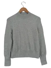 Vorschaubild 1 von Herren Pullover Grau Gr. S Casual Meliert Langarm