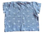 Vorschaubild 3 von Baby T-Shirt Gr. 67/68 Blau Sterne Kurzarm Baumwolle