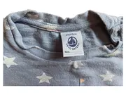 Vorschaubild 2 von Baby T-Shirt Gr. 67/68 Blau Sterne Kurzarm Baumwolle