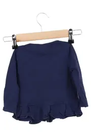 Vorschaubild 2 von Kinder Langarmshirt Gr. 68 Blau mit Katzen Motiv Rüschen