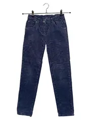 Vorschaubild 2 von Cordhose Mädchen Gr. 152 Blau Baumwolle Casual