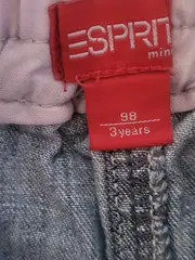 Vorschaubild 3 von Mini Mädchen Jeansrock Gr. 98 Blau Blumen Stickerei