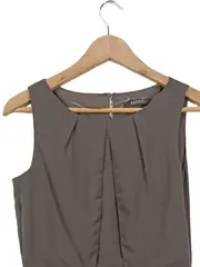 Vorschaubild 3 von Freizeitkleid Damen Grau Gr. 34/XS Midikleid Uni Polyester