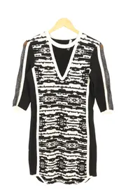 Vorschaubild 1 von Dagmar Freizeitkleid Damen 38;M Schwarz Weiß Grafisch Elegant