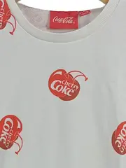 Vorschaubild 3 von Cherry Coke Cropped Sweatshirt Damen Gr. XS Weiß Langarm