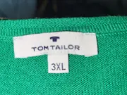 Vorschaubild 3 von Damen Pullover Grün Gr. 46 3XL V-Ausschnitt Basic