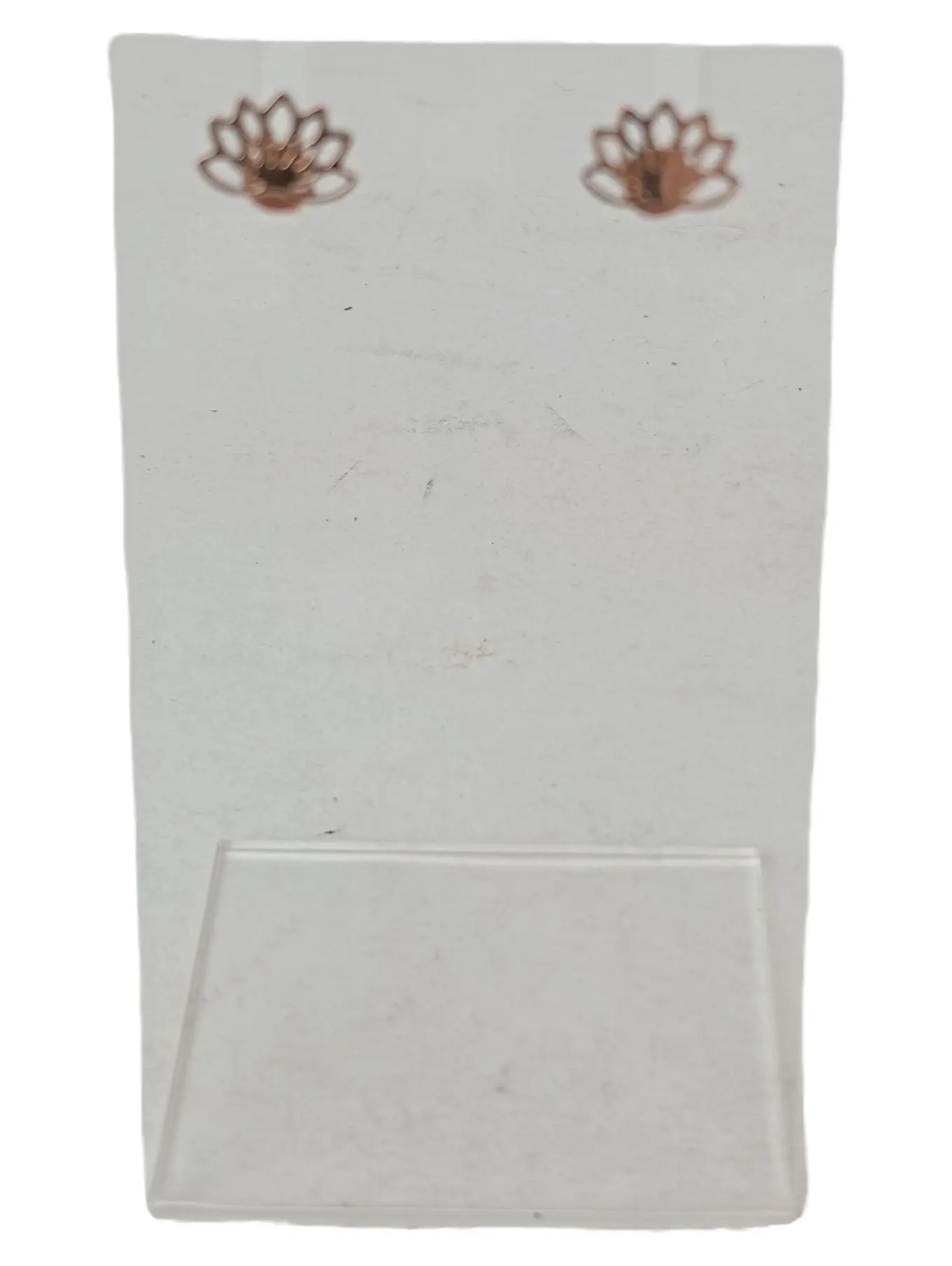 PURELEI Damen Ohrstecker Gold Lotusblume Elegant 1cm