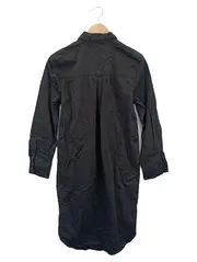Vorschaubild 2 von Damen Blusenkleid Gr. 38;M Schwarz Baumwolle Midikleid Klassisch