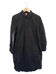 Vorschaubild 1 von Damen Blusenkleid Gr. 38;M Schwarz Baumwolle Midikleid Klassisch