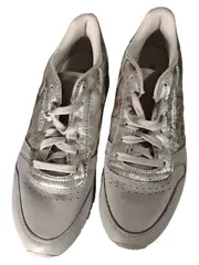 Vorschaubild 2 von Classic Leather Damen Sneaker Beige Silber Metallic Gr. 37,5