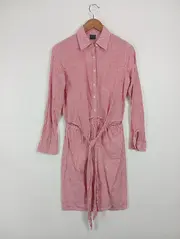 Vorschaubild 2 von Damen Morgenmantel gestreift Gr. 38/M Casual Mehrfarbig