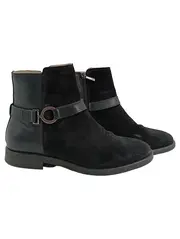 Vorschaubild 1 von Damen Stiefeletten Gr. 38 Schwarz Wildleder Leder Casual