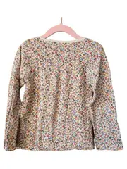 Vorschaubild 4 von Mädchen Langarmshirt Blumenmuster Baumwolle Mehrfarbig Gr. 110