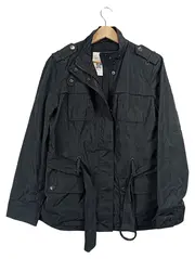 Vorschaubild 1 von Damen Fieldjacket Leichte Jacke Gürtel Schwarz Gr. 36/S