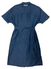 Vorschaubild 4 von Jeanskleid Damen Gr. 34 Blau Denim Gürtel Baumwolle