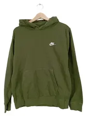 Vorschaubild 1 von Kapuzenpullover Herren Gr. M Oliv Hoodie Basic Logo Sweatshirt