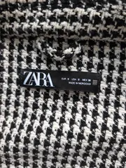 Vorschaubild 4 von Damen Leichte Jacke kariert Fransen Knopfleiste Mehrfarbig 36/S