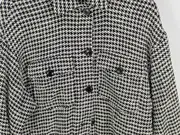 Vorschaubild 2 von Damen Leichte Jacke kariert Fransen Knopfleiste Mehrfarbig 36/S