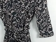 Vorschaubild 4 von Damen Blusenkleid Animal Print Schwarz Beige Gr. S 36