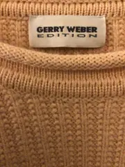 Vorschaubild 5 von Edition Damen Strickpullover Gr. 42 Beige Rippstrick Pullover