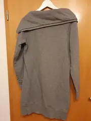 Vorschaubild 2 von Damen Sweatkleid Hoodie Kleid Gr. M Grau Kapuze