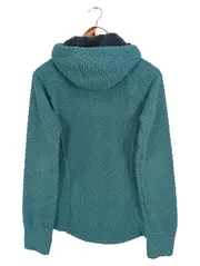 Vorschaubild 2 von Damen Fleecejacke Kapuze Teddy Gr. L Türkis Kuschelig