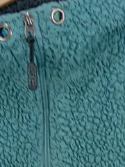 Vorschaubild 3 von Damen Fleecejacke Kapuze Teddy Gr. L Türkis Kuschelig