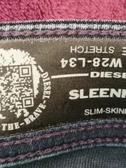 Vorschaubild 4 von Sleenker Herren Jeans Slim Fit Blau W28 L34 Stretch Baumwolle