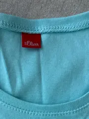 Vorschaubild 5 von Damen T-Shirt Basic Kurzarm Baumwolle Stickerei Türkis M