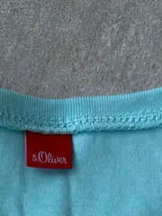 Vorschaubild 4 von Damen T-Shirt Basic Kurzarm Baumwolle Stickerei Türkis M