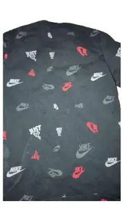 Vorschaubild 3 von Herren T-Shirt Allover Logo Print Schwarz Gr. S Streetwear