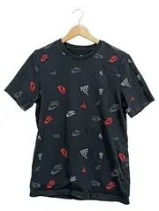Vorschaubild 1 von Herren T-Shirt Allover Logo Print Schwarz Gr. S Streetwear