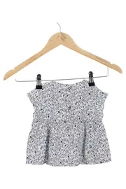Vorschaubild 1 von Sommerkleid Kinder Gr. 86 Weiß Blumenmuster Baumwolle