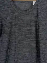 Vorschaubild 5 von Damen Sport Shirt Gr. XS Grau Meliert Kurzarm Fitness Top
