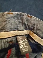 Vorschaubild 2 von Kids Jeans Shorts Bermuda Kinder Gr. 164 Blau Denim