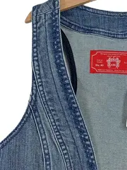 Vorschaubild 5 von EDC Damen Jeans Weste Blau Gr. 36/S Casual Baumwolle