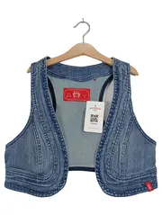 Vorschaubild 1 von EDC Damen Jeans Weste Blau Gr. 36/S Casual Baumwolle