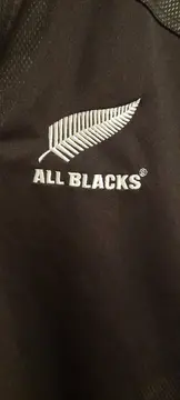 Vorschaubild 2 von All Blacks Rugby Shirt Trikot Kinder Gr. S Schwarz Polyester