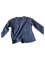 Vorschaubild 2 von Langarmshirt Kinder Gr. 98 Blau Brusttasche Basic Baumwolle