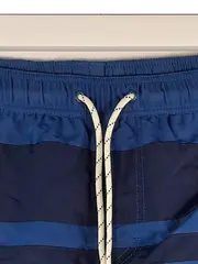 Vorschaubild 3 von Badeshorts Herren Gr. 29, S Blau Gestreift Badehose Schwimmshorts