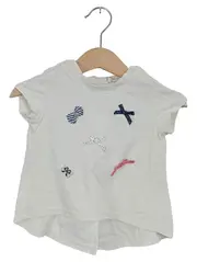 Vorschaubild 1 von Kinder T-Shirt Mädchen Gr. 74 Weiß Casual mit Applikationen