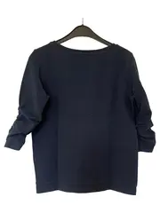 Vorschaubild 2 von Damen Pullover Gr. 36/S Blau Casual Strukturmuster 3/4-Arm