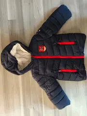 Vorschaubild 6 von Steppjacke Jungen Gr. 86 Winterjacke gefüttert Blau Rot