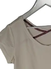 Vorschaubild 2 von Damen Sport Shirt Gr. 38/M Beige Fitness Training Top