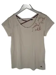 Vorschaubild 1 von Damen Sport Shirt Gr. 38/M Beige Fitness Training Top