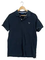 Vorschaubild 1 von Herren Poloshirt Klassisch Dunkelblau Baumwolle Gr. M